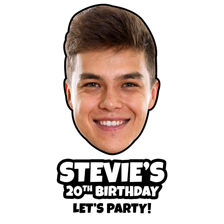 Photo Print Birthday - Any Age Glassware - zoom view'