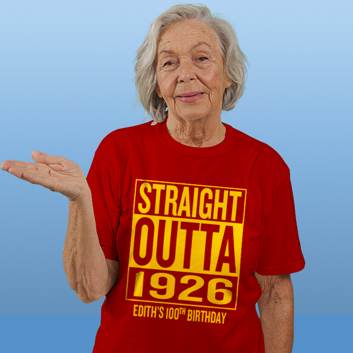 Straight Outta Birthday - 100th T-Shirt