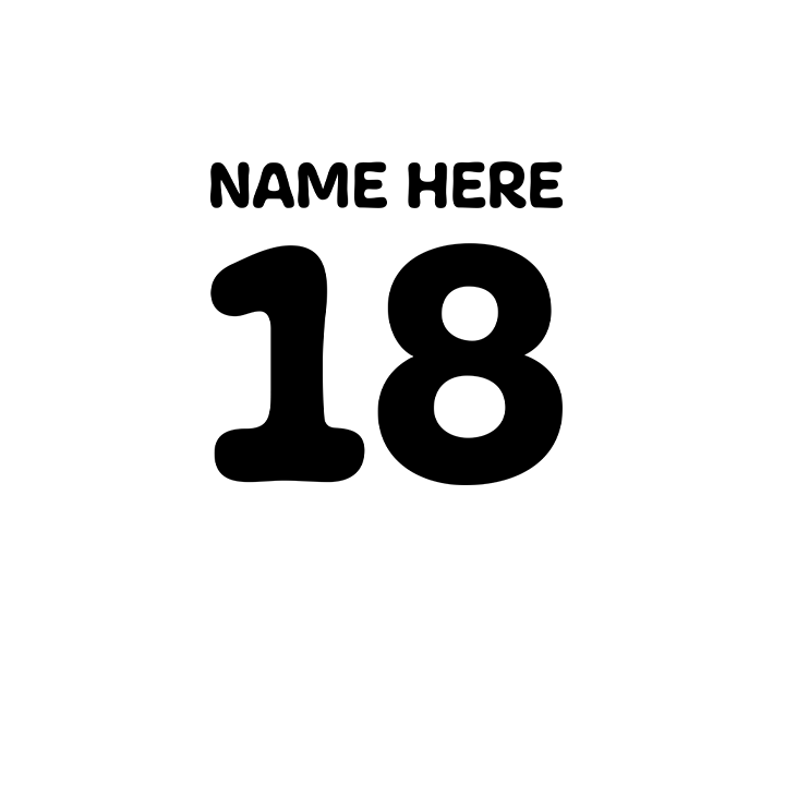 Birthday Balloons - 18th T-Shirts - Custo - back view'