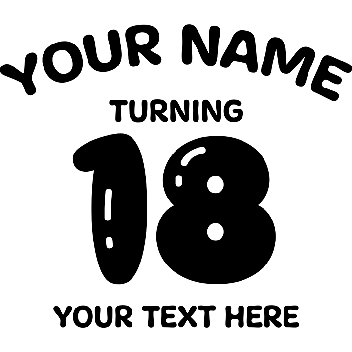 Birthday Balloons - 18th T-Shirts - Custo - zoom view'