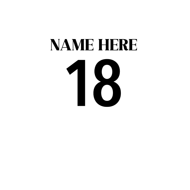 Fancy Birthday Squad - 18th T-Shirts - Custom - back view'