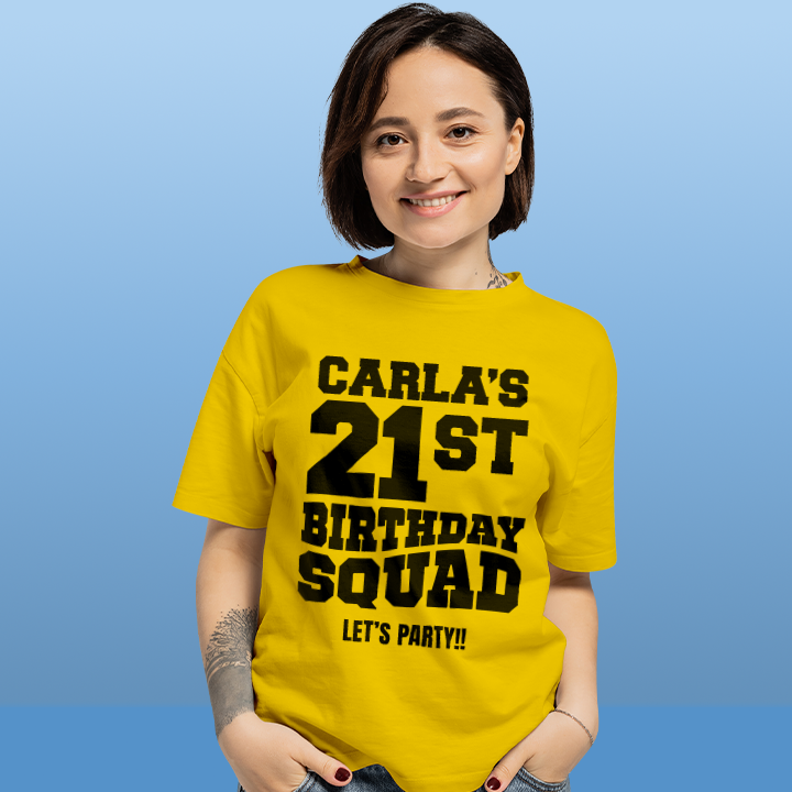 Bold Birthday Squad - 21st T-Shirt