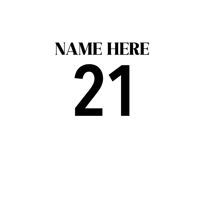 Fancy Birthday Squad - 21st T-Shirts - Custom - back view'