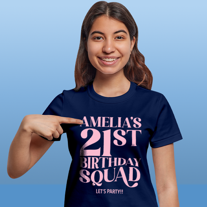 Fancy Birthday Squad - 21st T-Shirt