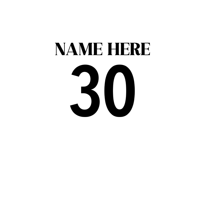 Fancy Birthday Squad - 30th T-Shirts - Custom - back view'