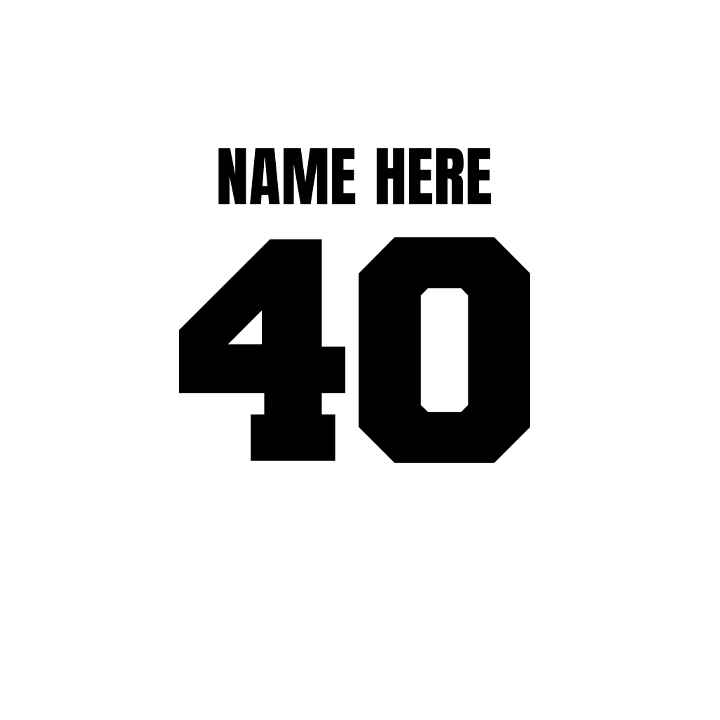 Bold Birthday Squad - 40th T-Shirts - Custom - back view'