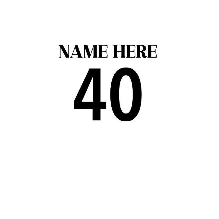 Fancy Birthday Squad - 40th T-Shirts - Custom - back view'