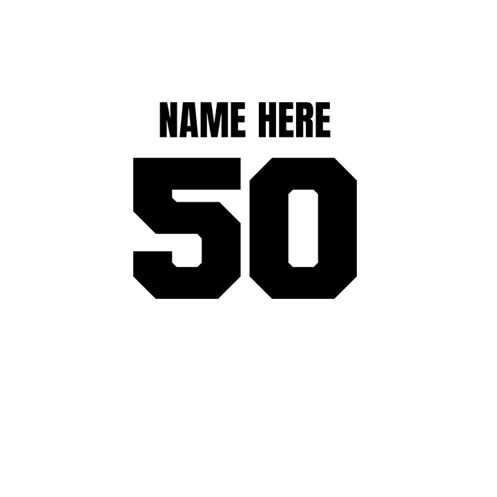 Bold Birthday Squad - 50th T-Shirts - Custom - back view'