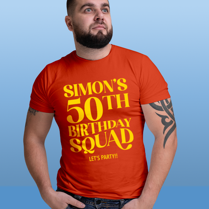 Fancy Birthday Squad - 50th T-Shirt