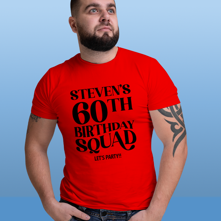 Fancy Birthday Squad - 60th T-Shirt