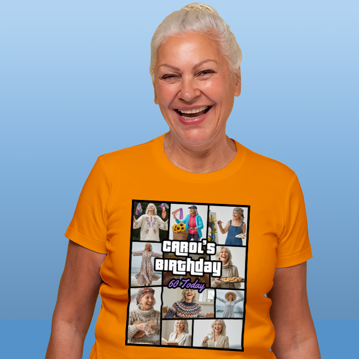 GTA Birthday Photo Collage - 60th T-Shirt