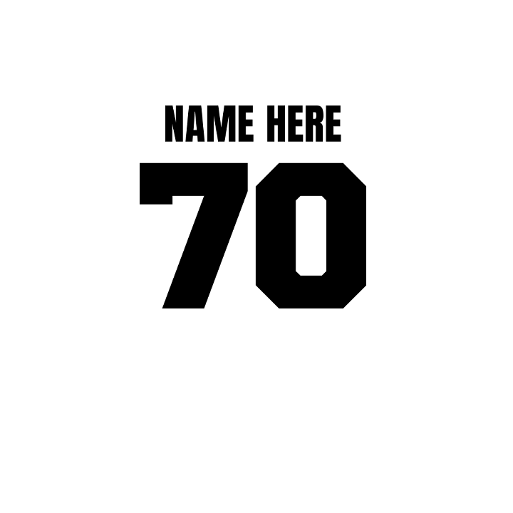 Bold Birthday Squad - 70th T-Shirts - Custom - back view'