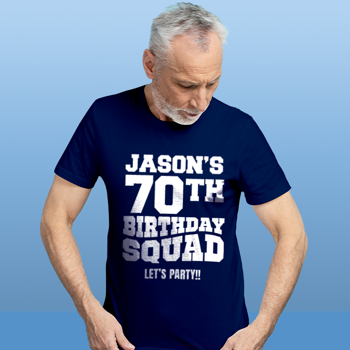 Bold Birthday Squad - 70th T-Shirt