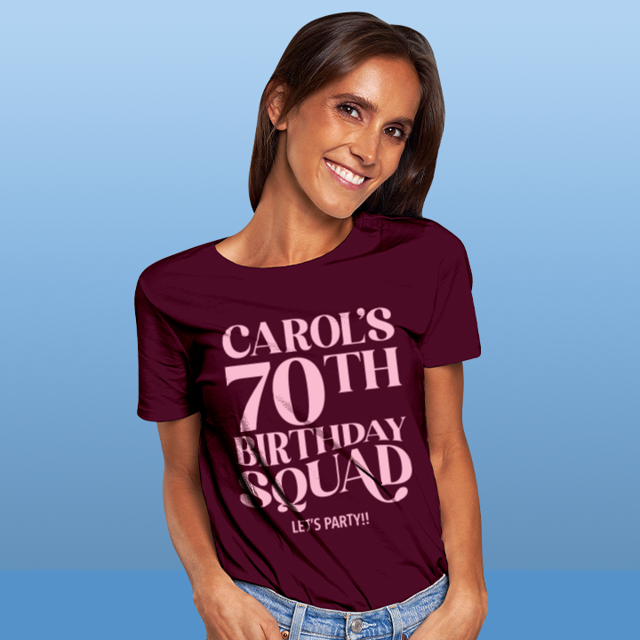 Fancy Birthday Squad - 70th T-Shirt
