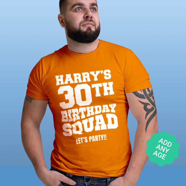 Bold Birthday Squad - Any Age T-Shirt