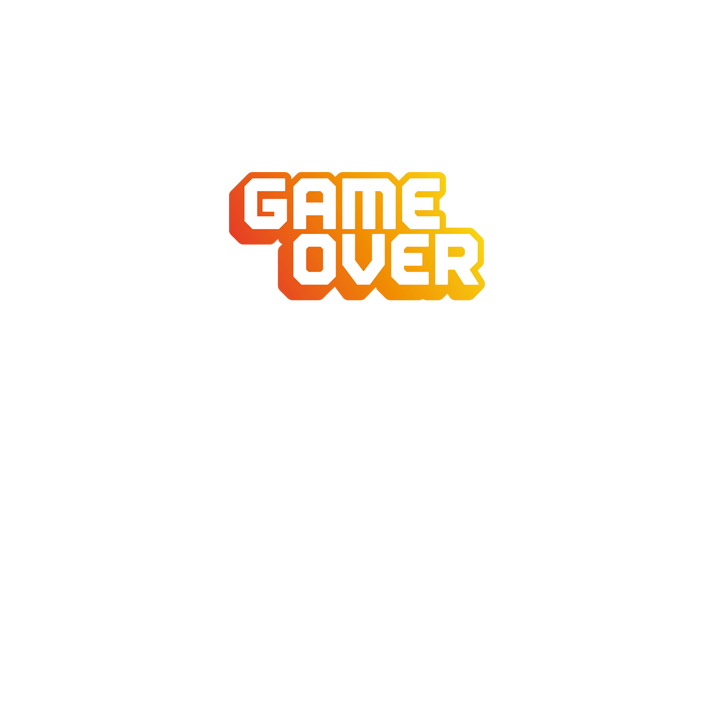 Game Over Retro T-Shirt - front view