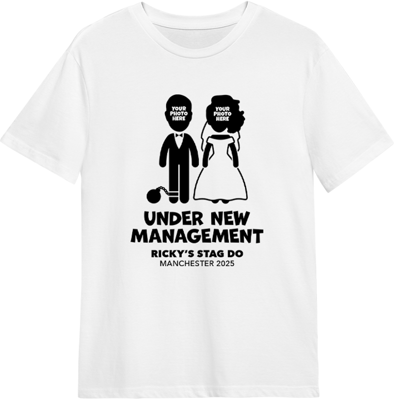 Under New Management Photo T-Shirt - front view