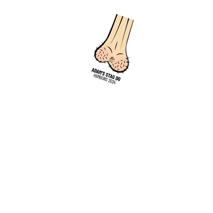 Ballsack Sock - back view'