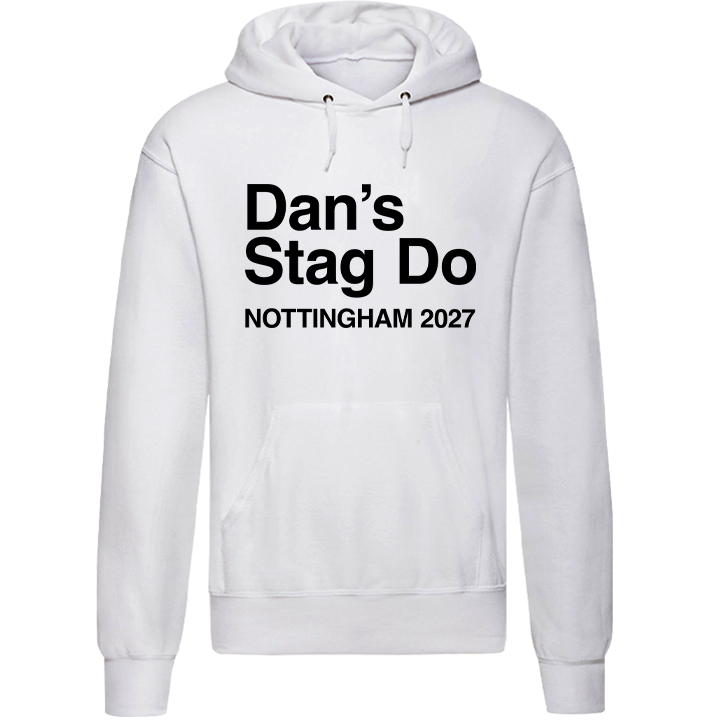 Basic Stag Do Hoodie - front view