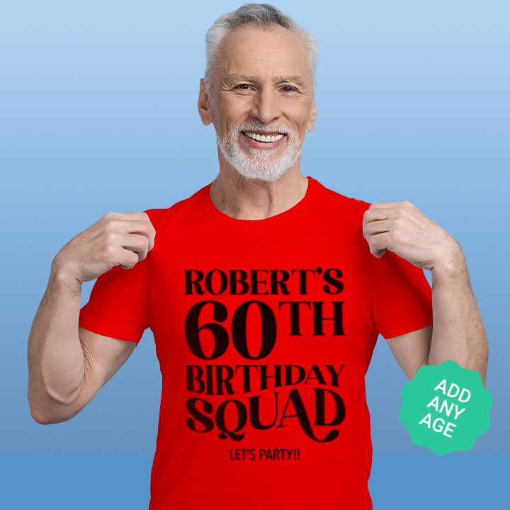 Fancy Birthday Squad - Any Age T-Shirt
