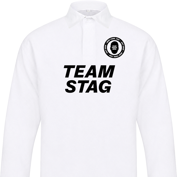 Football Crest Photo Rugby Shirt - front view