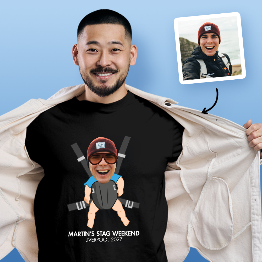 Hangover Baby Photo T-shirt on White T-shirt