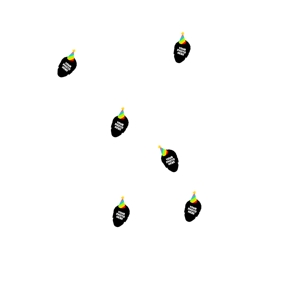 Birthday Photo - Hawaiian Shirt & Shorts - Any Age T-Shirts - Custom - front view