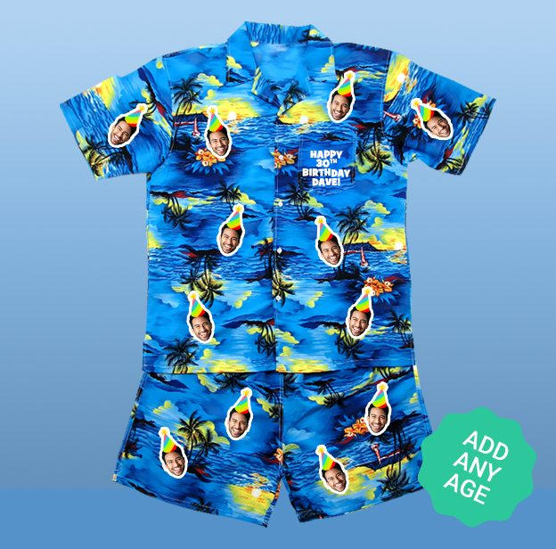 Birthday Photo Print - Any Age T-Shirts - Custom