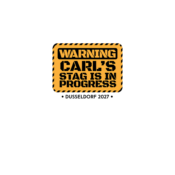 Stag in Progress T-Shirt - front view