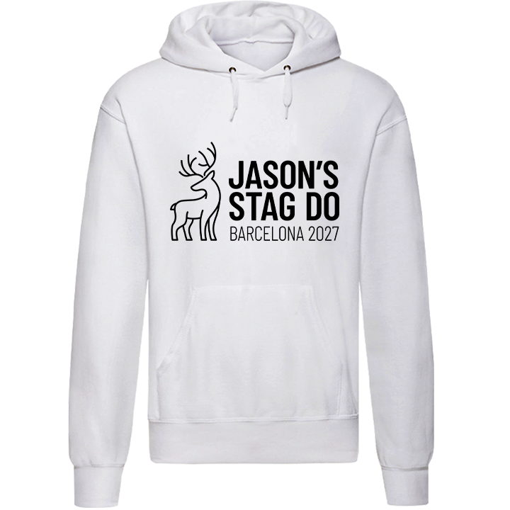 Stag Outline Hoodie - front view