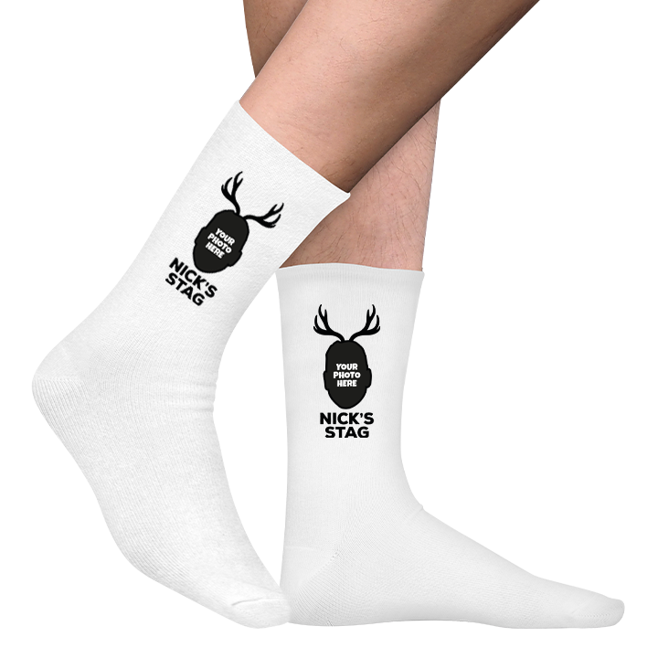 Stag Antlers Photo Sock - front view