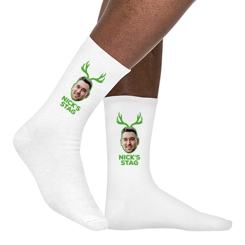 Stag Antlers Photo Socks