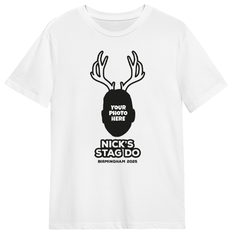 Stag Photo Print Stag Do T-Shirts
