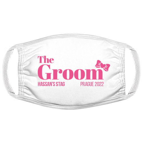 The Groom Bow Face Mask