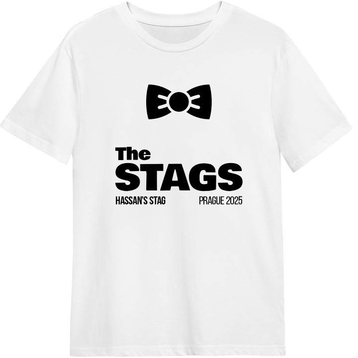 The Stags Bowtie T-Shirt - front view