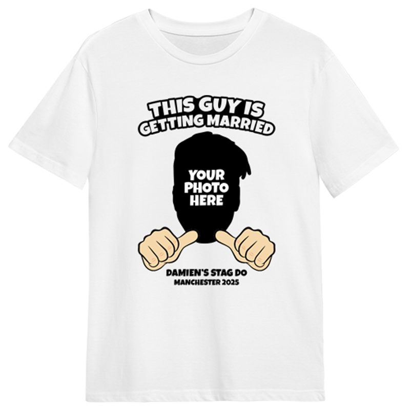 This Guy Photo Print Stag Do T-Shirts