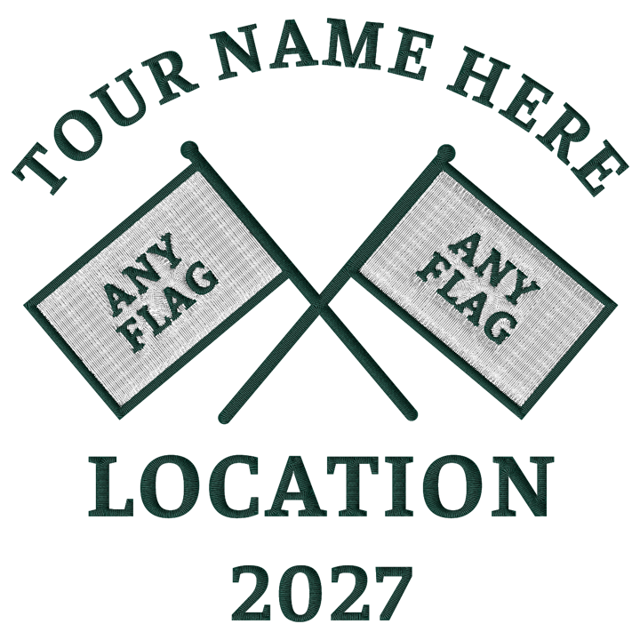 Tour - Multi Flag Design Golf Shirt - zoom view