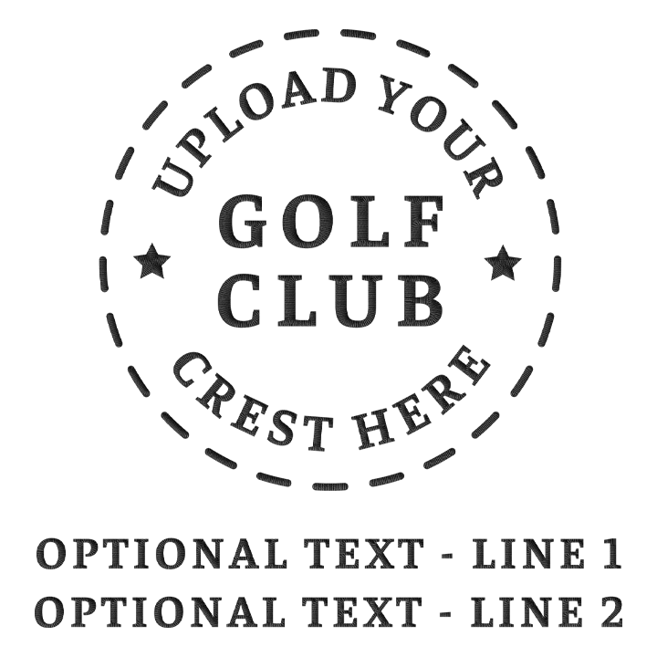 Upload Your Golf Crest Golf Shirt - zoom view