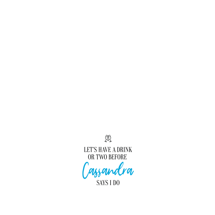 A Drink Or Two Wine Label - front view
