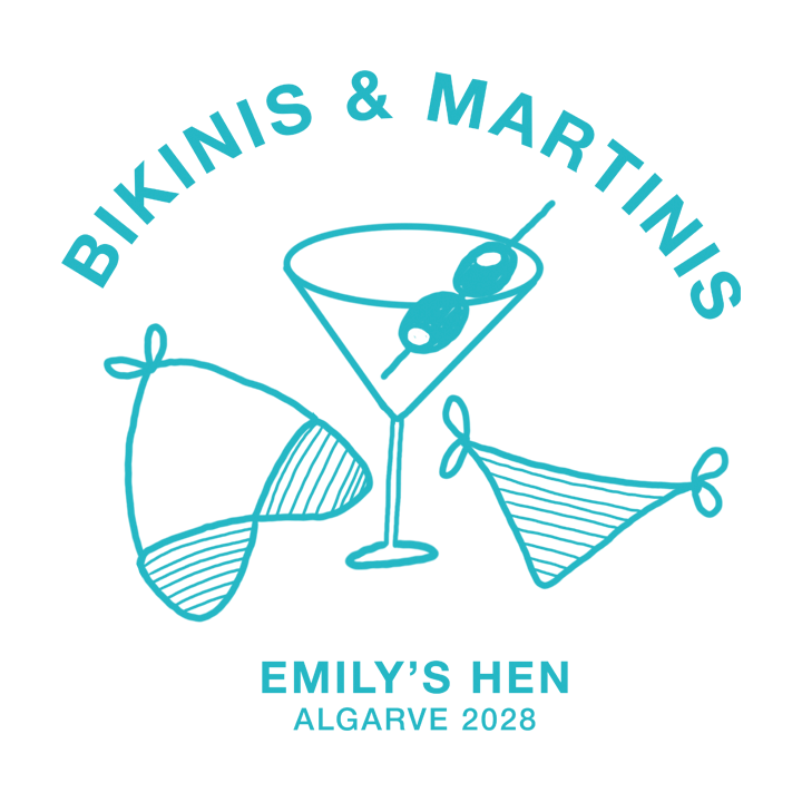 Bikinis and Martinis T-Shirt - zoom view'