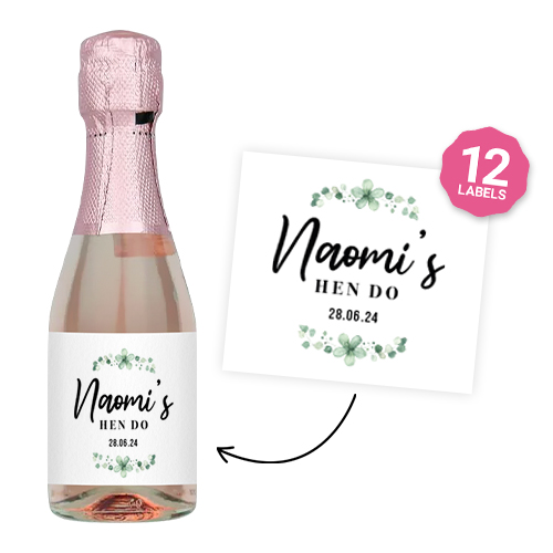 Botanical Hen Wine Label