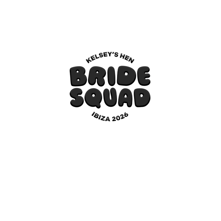 Bride Squad Puff Print T-Shirt - front view