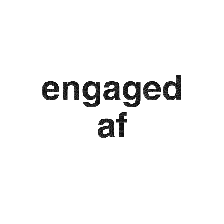 Engaged AF Hen Cap - zoom view'