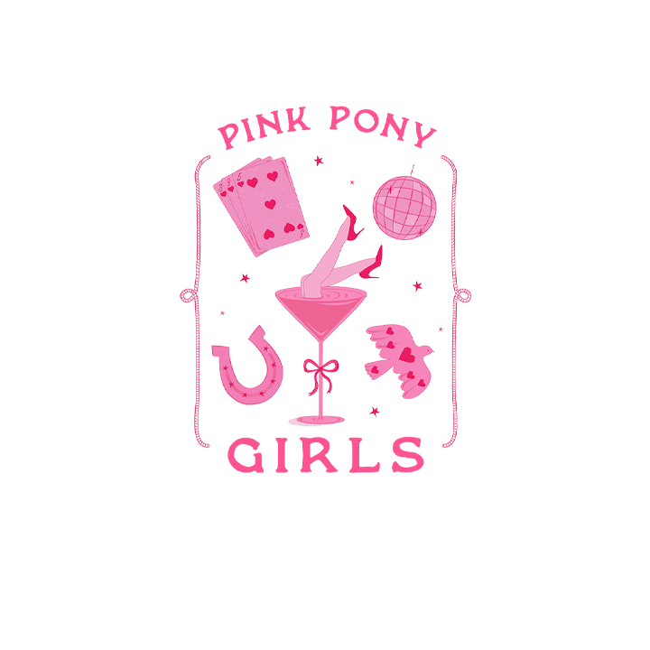 Pink Pony Back Print T-Shirt - back view'