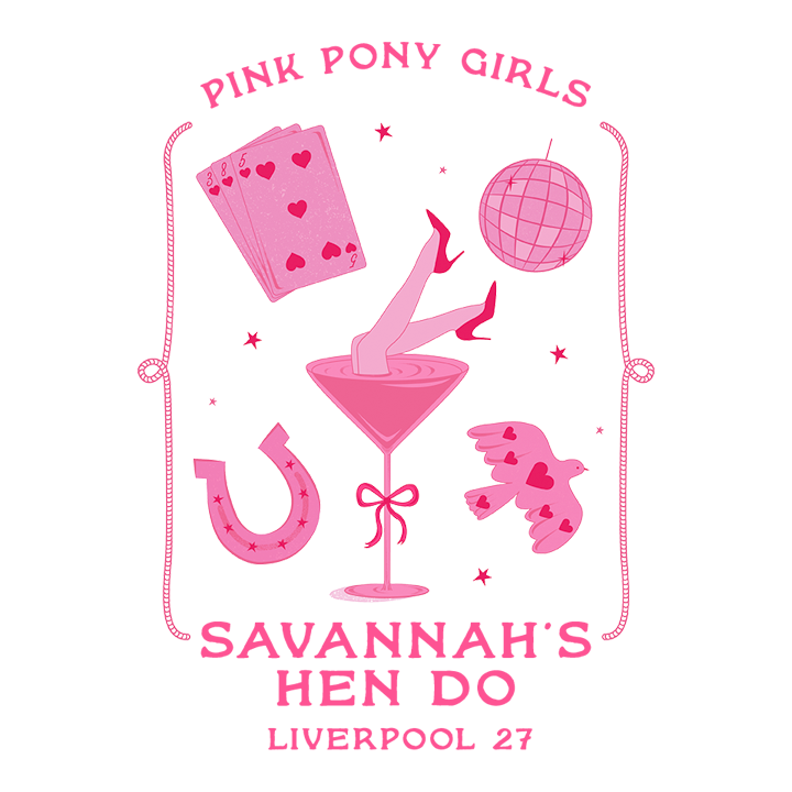 Pink Pony Front Print T-Shirt - zoom view'