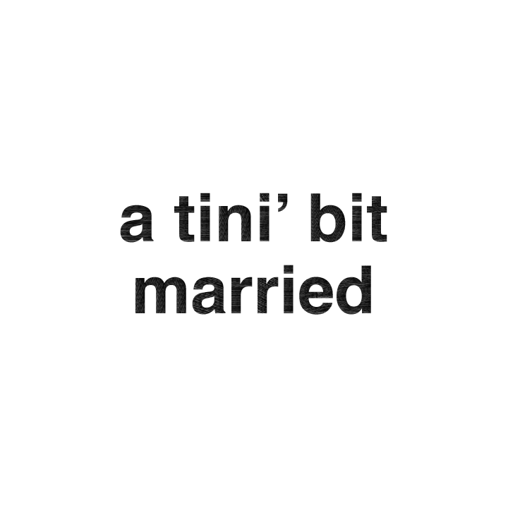 A Tini' Bit Married Hen Cap - zoom view'