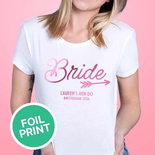 Bride Foil Print T-Shirt
