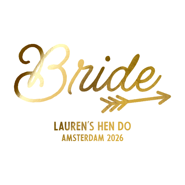Bride Foil Print T-Shirt - zoom view'