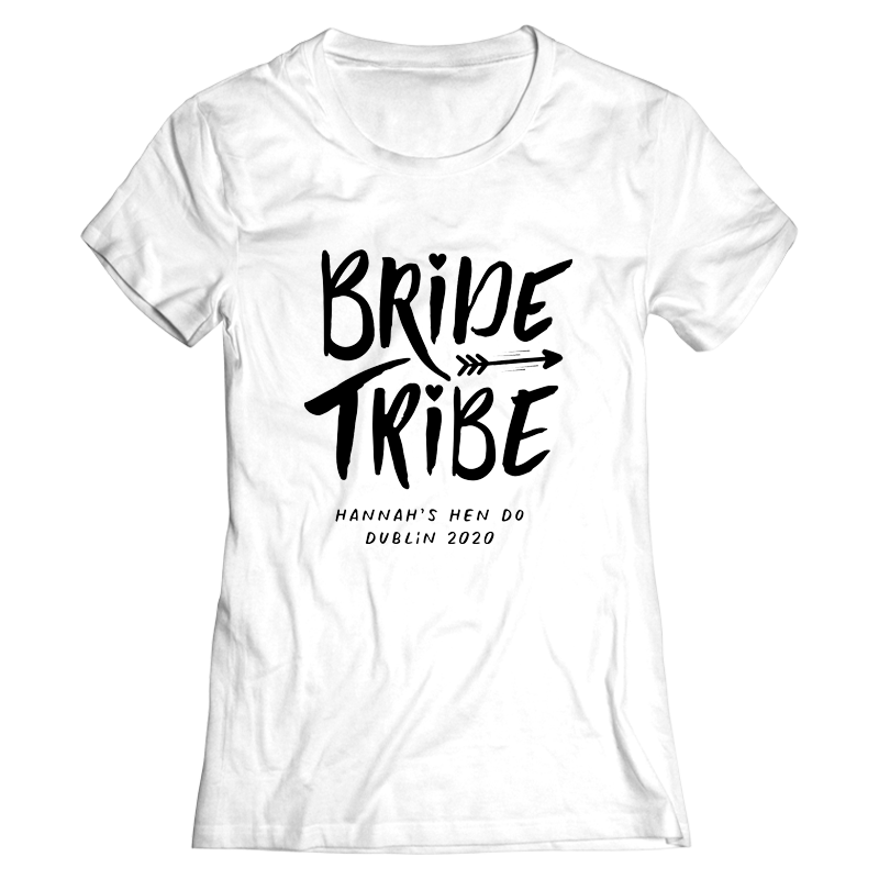 Bride Tribe Hen Do T-Shirts - front view