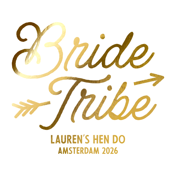 Bride Tribe Foil Print T-Shirt - zoom view'
